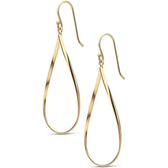 MILLA Teardrop Earrings - Designer Silver Statement Earrings - Picture 1 of 7